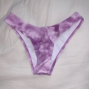 Purple Tie Dye Swim Bottoms